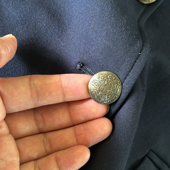 I.CREW WOMEN BEAUTIFUL NAVY BLUE BLAZER, SIZE 12 PETITE - Picture 10 of 17